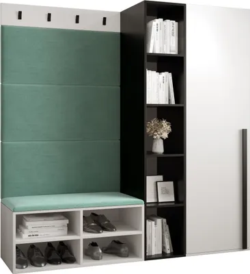 Produktbild von Garderobe MIRO Set 1 mit gepolsterten Paneelen Industrial Design