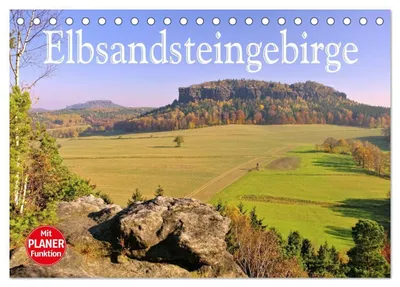 Produktbild von Elbsandsteingebirge (Tischkalender 2027 DIN A5 quer), CALVENDO Monatskalender