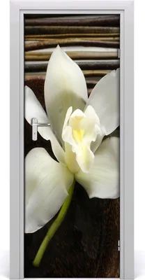 Produktbild von Tulup Türaufkleber 75x205 cm Dekorative Aufkleber Selbstklebend Wasserdichte Tapete Abnehmbar Schlafzimmer Wohnzimmer Wohnkultur - Orchidee