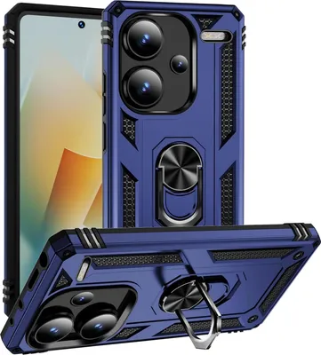 Produktbild von Armor Shield Handyhülle für Xiaomi Redmi Note 13 Pro+ 5G Hülle Ultra Hybrid Case Handy Schutzhülle, Blau