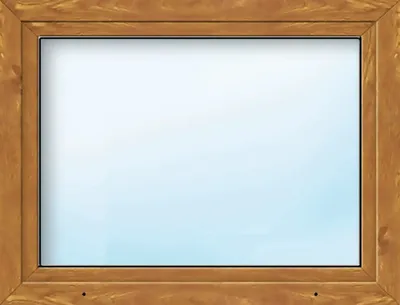 Produktbild von ARON Basic+ Kunststofffenster 1 Flügelig (Dreh-Kipp) 105x85 cm Golden Oak DIN Rechts (Förderfähig)