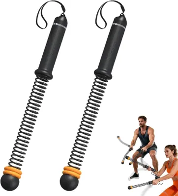 Produktbild von Handmuskeltrainer Verstellbares Trainingsseile Battle Rope, Fitnessgeräte, 2er-Pack (für Ganzkörperstraffung, Fettverbrennung und Krafttraining)