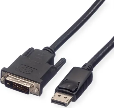 Image de ROLINE Câble DisplayPort DP ST - DVI ST, LSOH, noir, 1,5 m