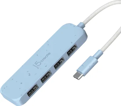 Produktbild von j5create JCH341EC-N USB-Hub - USB-Typ C - 4 Total USB Port(s)