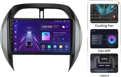 Produktbild von Carplay, Android Auto, kabellose Konnektivität, integriertes GPS, Kompatibilität mit Toyota RAV4 2003-2005, V1 Plus (2GB 32GB)