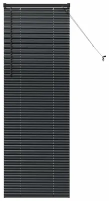 Immagine prodotto di Persiane in alluminio, colore nero, dimensioni 175 x 65 cm