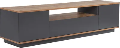 Immagine prodotto di Porta TV in legno "Veramont" - 180 x 44 x 44 cm - Grigio antracite