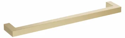 Zdjęcie produktu dla Klamka do mebli, stal nierdzewna, rozstaw otworów 192 mm, wykończenie mosiężne, zestaw 6 sztuk