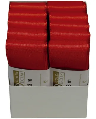 Imagen del producto de Goldina® 1445040201003, cinta adhesiva básica para tapicería, 40 mm x 3 m, color rojo