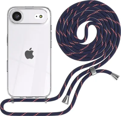 Produktbild von EAZY CASE Handykette mit Hülle für Apple iPhone Air Backcover Handykette, zum Umhängen in Blau