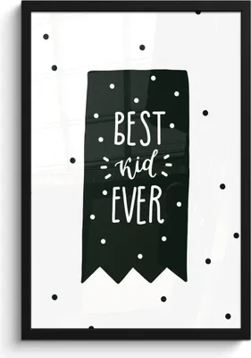 Produktbild von MuchoWow® MuchoWow® Gerahmtes Poster Kind - Zitate - Schwarz - Weiß - Jungen - Mädchen - Baby 40x60 cm - Poster mit zchwarzem Bilderrahmen - Papierdruck - Wandbilder