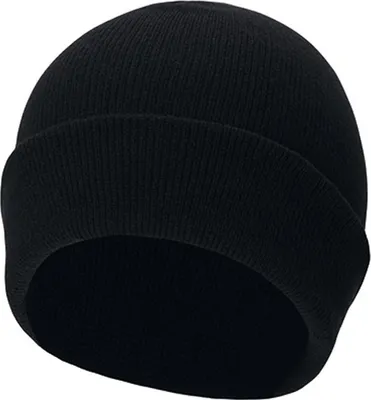 Produktbild von Korntex KXASH | Strickmütze Knitted Beanie - Farbe: Black - Größe: 19 x 20 cm