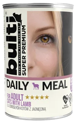 Obrázek produktu pro Krmivo pro kočky – vlhké krmivo pro kočky – Daily Meal s jehněčím masem – 400 g jehněčího masa pro kočky