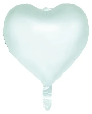 Productafbeelding van Folieballon, hartvorm, pastelgroen, 45 cm