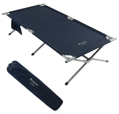 Obrázek produktu pro Skládací kempingová postýlka s přepravní taškou, 150 kg