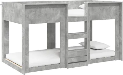 Produktbild von Etagenbett für Kinder Beton Grau 100 x 200 cm Holzwerkstoff