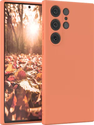 Produktbild von EAZY CASE - TPU Hülle für Samsung Galaxy S23 Ultra, TPU Case stoßfeste Handyhülle, weiches Cover mit Kameraschutz, Silikonhülle in Orange