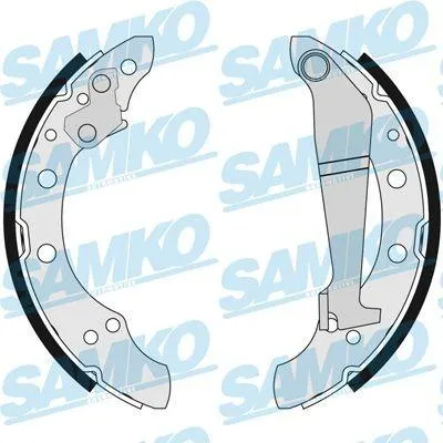 Produktbild von SAMKO Bremsbackensatz Trommelbremse Hinten für VW POLO (9N) 200mm 84100