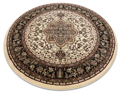 Imagen del producto de Alfombra ROYAL ADR circulo modelo 521 caramelo beige circulo 150 cm