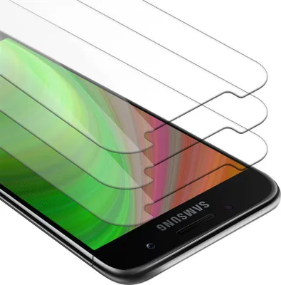 Produktbild von Cadorabo 3x Panzer Folie für Samsung Galaxy A3 2017 Schutzfolie in Transparent Folie Tempered Display-Schutzglas