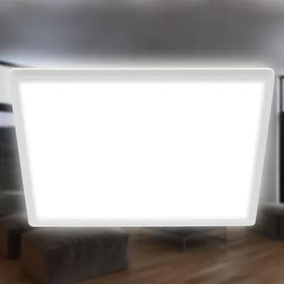 Produktbild von LED Panel Deckenleuchte Ultraflach Backlight Slim 29cm weiß quadratisch Briloner