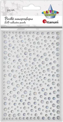 Image de Cristaux d'argent autocollants 325 pièces Titanum