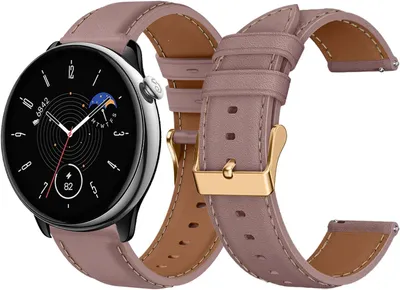 Immagine prodotto di Bracciale in pelle, morbido, da 20 mm, cinturino di ricambio per Amazfit, compatibile con smartwatch