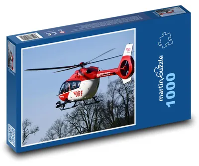 Produktbild von Puzzle 1000 Rettungshubschrauber in der Luft - martinpuzzle