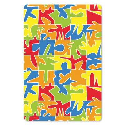 Produktbild von MuchoWow® Mauspad Mousepad Puzzle - Muster - Abstrakt 18x27 cm - Mousepads - Maus Mat - Pad - Mausunterlage