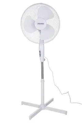 Zdjęcie produktu dla Mesko Home MS 7311, Wentylator domowy z łopatkami, Biały, Podłoga, 40 cm, 90°, Przyciski