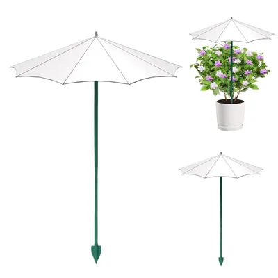 Immagine prodotto di Set di 3 parasole per piante, diametro 26,5 cm, altezza 34 cm, colore bianco