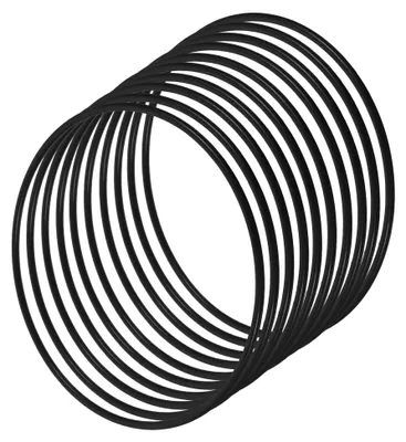 Produktbild von 10 Stück Metallringe aus Eisen 120x3mm Robust Verschweißt Schwarzer Makramee Bastelring für Selbstgemachte Traumfänger und Kränze