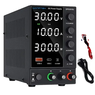 Obrázek produktu pro Nastavitelný stejnosměrný napájecí zdroj, výstup 30V 10A, technologie spínání střídavého proudu, DPS3010U 30V 10A
