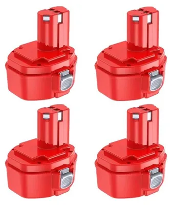 Image de Batterie rechargeable, capacité de 4 000 mAh, tension de 14,4 V, lot de 4 batteries de 4 000 mAh
