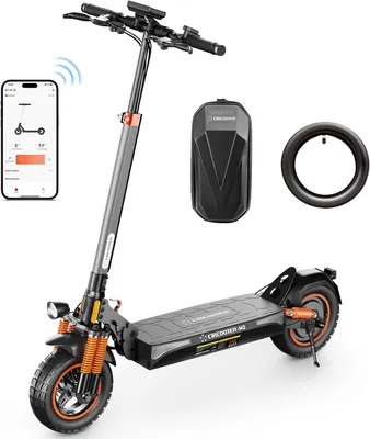 Produktbild von E Scooter mit Straßenzulassung und Blinker, 10 Zoll Offroad E Roller 60-70KM Reichweite, 4-Gang-Drehzahlregelung, 48V Faltbarer Elektroscooter