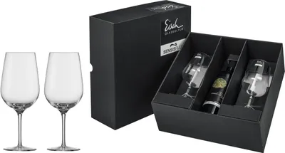 Immagine prodotto di EISCH, set di 2 bicchieri da Bordeaux, modello 550/0, confezionati in scatola regalo, serie Cuvée VINEZZA, codice prodotto 25503000/180540