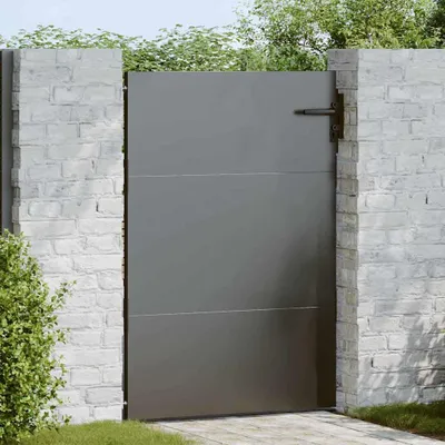 Zdjęcie produktu dla Brama ogrodowa Czarny 85 x 125 cm Stal Malowana Proszkowo