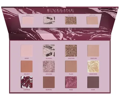 Obrázok produktu pre Eveline Cosmetics Shocking Nudes – očné tiene, dlhotrvajúci efekt, zmatňujúci efekt