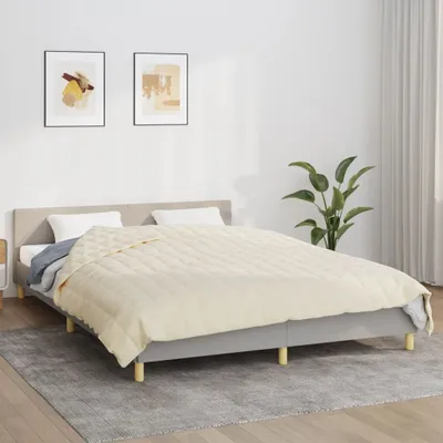 Obrázok produktu pre Záťažová prikrývka bledokrémová 220x240 cm 15 kg látka