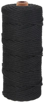 Makramee-Kordel 3 mm x 100 m, Baumwolle, gedreht, 4-strängig
