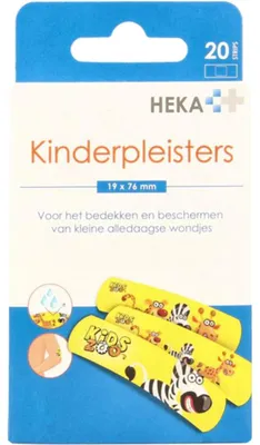 Produktbild von Heka Kinderpleister 19 x 76mm (20 stuks)