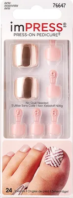 Produktbild von KISS | Kunstnägel Stiletto - 24 Stück - für Fußnägel - Einfache Anwendung - Professioneller Look