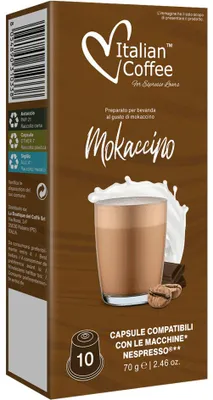 Obrázek produktu pro Kapsle do kávovaru Nespresso s příchutí mokaccina – 10 kusů