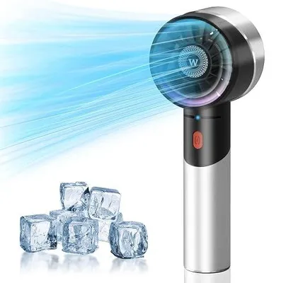 Zdjęcie produktu dla Wentylator ręczny mini aluminiowy 4 prędkości USB do pracy