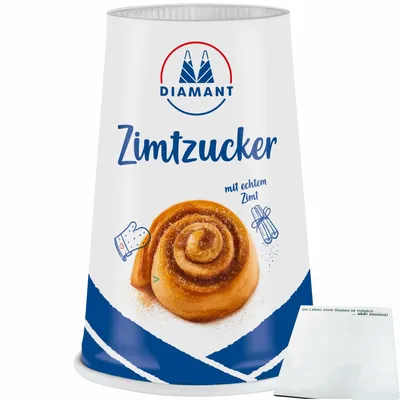 Produktbild von Diamant Zimtzucker mit echtem Zimt (200g Streuer) + usy Block