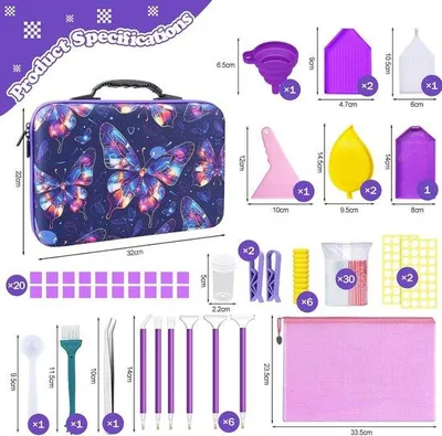 Obrázek produktu pro Sada na malování diamanty pro drahé kameny, šperky a přívěsky