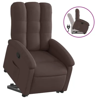 Produktbild von vidaXL Relaxsessel mit Aufstehhilfe Dunkelbraun Stoff