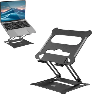 Zdjęcie produktu dla ACT AC8140, Podstawka na notebooka, Czarny, Aluminium, 39,6 cm (15.6")