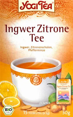 Produktbild von Yogi Tea Ingwer Zitrone , Filterbeutel, 17 Stück