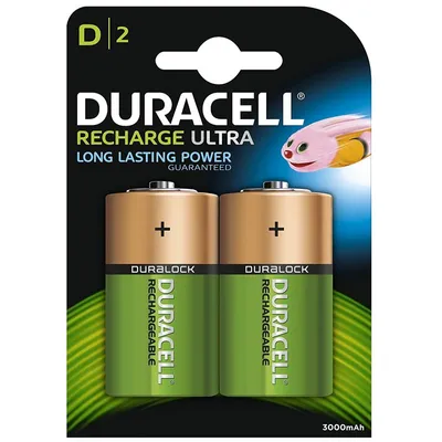 Zdjęcie produktu dla Duracell Recharge Akku HR20 Mono LR20 NiMH 3000mAh 2er Blister
